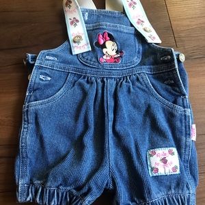Vintage Baby Minnie Jean overalls size 3-6 months
